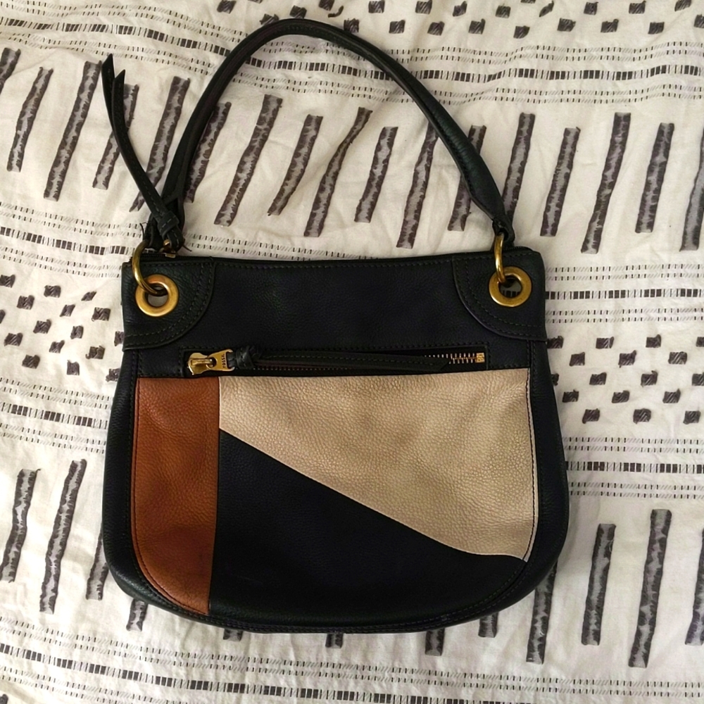 Fossil Patchwork Shoulder Bag